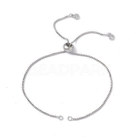 Brass Box Chains Slider Bracelet Makings KK-E068-VD012-1-1