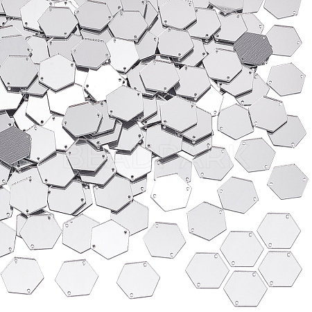 200Pcs Mirror Effect Acrylic Sew on Rhinestone DIY-PH0021-95E-1