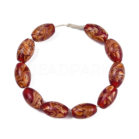 Opaque Handmade Lampwork Beads BLOW-D006-05A-1