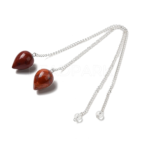 Natural Red Jasper Dowsing Pendulums G-R492-01S-10-1