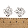 Brass Micro Pave Clear Cubic Zirconia Pendants KK-L212-09P-3