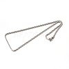 Tarnish Resistant 304 Stainless Steel Rope Chain Necklaces STAS-M174-009P-B-2