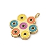 304 Stainless Steel Enamel Pendants STAS-I325-102D-G-2
