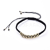 Unisex Adjustable Nylon Thread Braided Bead Bracelets BJEW-JB05137-01-2