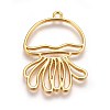 Zinc Alloy Open Back Bezel Pendants PALLOY-WH0039-03G-D-2
