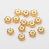 ABS Electroplated Snowflake Plastic Spacer Beads X-KY-I002-01A-1