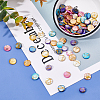 SUNNYCLUE 128Pcs 8 Colors Drawbench Freshwater Shell Beads Strands SHEL-SC0001-15-4