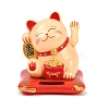 ABS Plastic Solar Powered Maneki-neko Figurines DJEW-B017-01A-02-1
