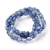 Natural Blue Aventurine Bead Stretch Bracelets BJEW-K213-02-1