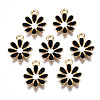 Light Gold Plated Alloy Pendants ENAM-T009-39D-1