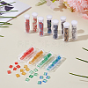 240Pcs 12 Colors 2-Hole Baking Paint Glass Seed Beads SEED-ME0001-10D-4