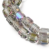 Electroplate Glass Beads Strands GLAA-G112-07B-3