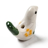 Handmade Printed Porcelain Beads PORC-F005-04C-3