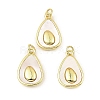 Rack Plating Real 18K Gold Plated Brass Fruit Pendants KK-B077-31G-1