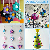 40Pcs 4 Colors Wool Felt Balls DIY-SC0029-40E-7