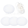 Imitation Hemp Round Fascinator Hat Base for Millinery AJEW-WH0472-45A-04-1
