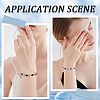 SUNNYCLUE 48Pcs 6 Colors Minimalist Spring Chains Stretch Bracelets Set TWIR-SC0001-01-5