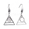 Non-Tarnish Stainless Steel Dangle Earrings AJEW-JB00503-M-2