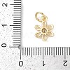 Rack Plating Brass Micro Pave Cubic Zirconia Pendants KK-H509-22G-01-3