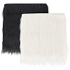 2Pcs 2 Colors Square Acrylic Fibers Carpet Mat AJEW-CN0003-11B-1