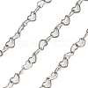 304 Stainless Steel Heart Link Chains CHS-A016-34A-P01-1