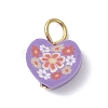 Handmade Polymer Clay Pendants PALLOY-JF04357-02-3