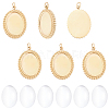 DIY Oval Pendant Making Kit DIY-BBC0003-12-7