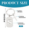 1Pc Stainless Steel Keychains KEYC-TADJ0001-08S-2