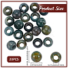 20Pcs Natural Indian Agate European Beads G-SP0001-47-2