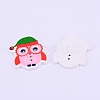 Holiday Buttons WOOD-WH0104-13-1