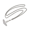 304 Stainless Steel Universal Phone Tether Tabs NJEW-D342-01P-2