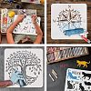 Plastic Reusable Drawing Painting Stencils Templates DIY-WH0202-299-4