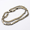 Electroplate Non-magnetic Synthetic Hematite Beads Strands G-J170A-2x2mm-08-3