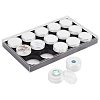 15Pcs Round Acrylic Loose Diamond Storage Box Sets VBOX-WH0005-07-1