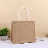 Blank Burlap Bags Totes with Handle PW-WG30877-01-1