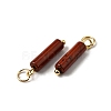 Natural Red Jasper Pendants STAS-C120-01G-10-2