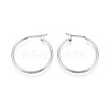 304 Stainless Steel Hoop Earrings EJEW-T048-25C-P-1