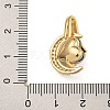 Rack Plating Brass Micro Pave Cubic Zirconia Pendants KK-U035-19G-3