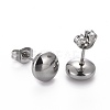 Flat Round 304 Stainless Steel Jewelry Sets SJEW-H302-10-5