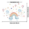 Translucent PVC Self Adhesive Wall Stickers STIC-WH0015-365-3
