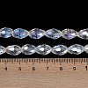 Transparent Electroplate Glass Beads Strands EGLA-N013-T4mm-B01-4