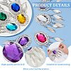 Fingerinspire 8Pcs 8 Colors Iron Big Pendants FIND-FG0003-31S-4