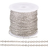 Brass Coated Iron Flat Cable Chains CH-TAC0007-01P-1