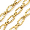 Ion Plating(IP) Handmade 304 Stainless Steel Oval Link Chains CHS-G038-01A-G-1