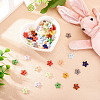 80Pcs 2-Hole Porcelain Buttons PORC-PJ0001-02B-5