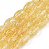 Transparent Crackle Glass Beads Strands X-GLAA-S192-B-010G-1