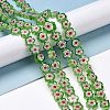 Handmade Millefiori Glass Bead Strands X-LAMP-J035-10mm-52-3