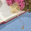 8Pcs 4 Style Brass Plant Bookmarks JX623A-5