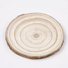 Undyed Unfinished Wooden Cabochons WOOD-T011-25-3