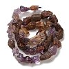 Raw Rough Natural Purple Lodolite Quartz/Purple Phantom Quartz Beads Strands G-I283-G06-01-3